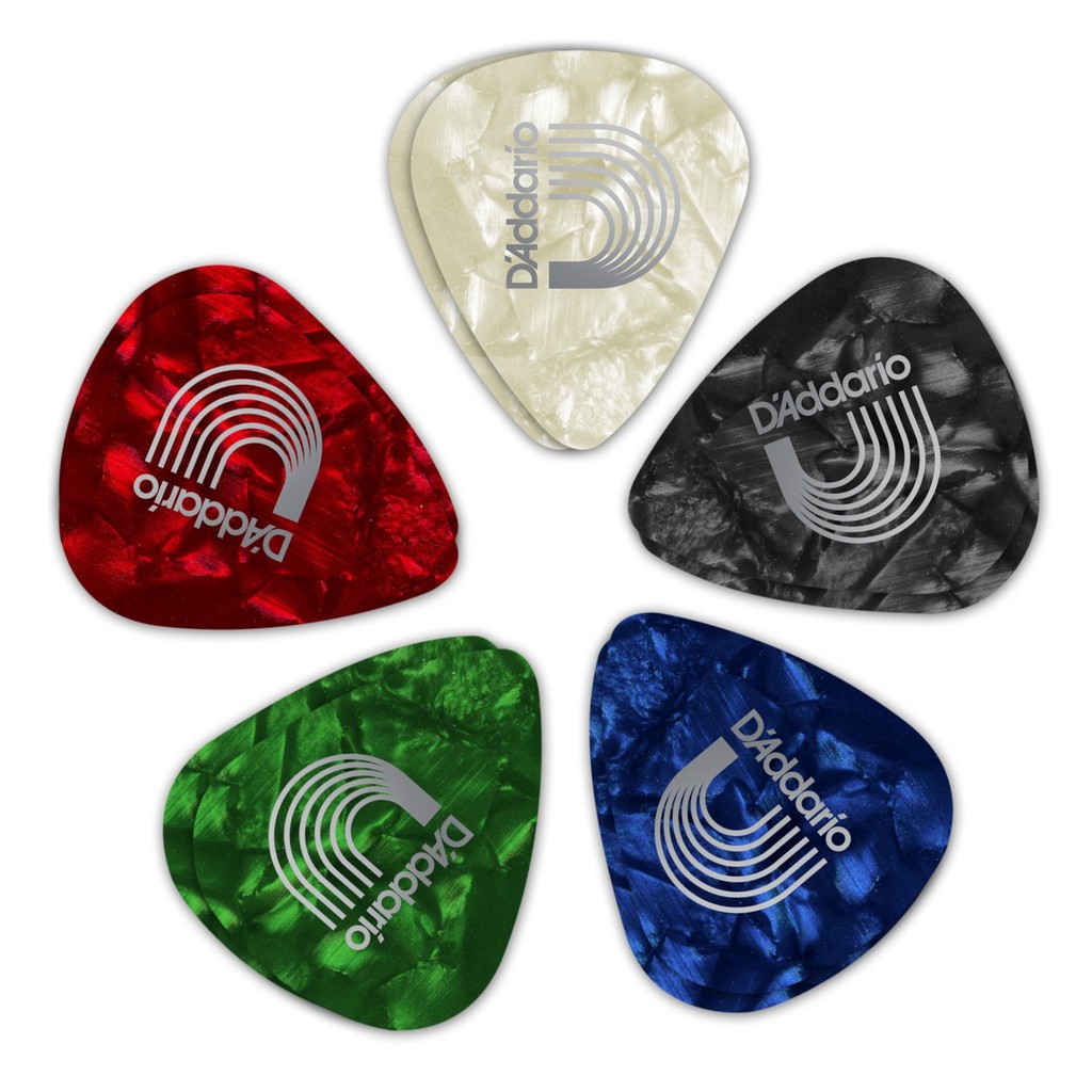 D'Addario Assorted Pearl Celluloid Guitar Picks