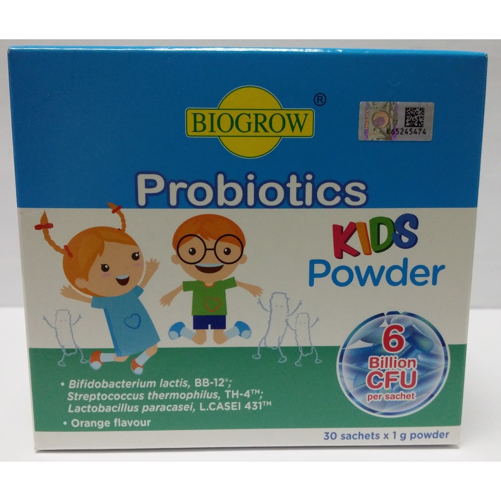 Biogrow Probiotics Kids Powder 30 Sachets X 1g Powder Exp 072022