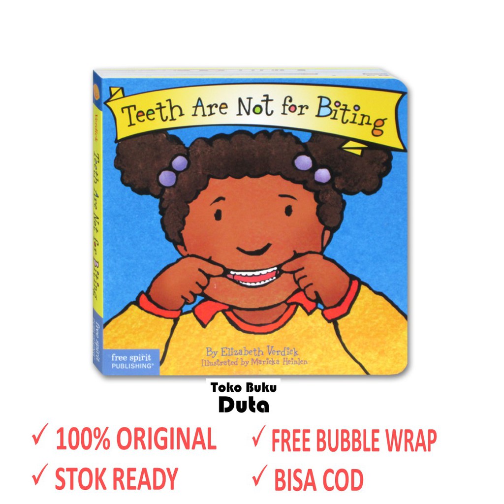 (original) Teeth Are Note For Biting Board Book 