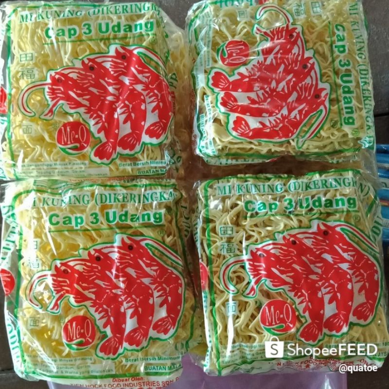 Mee Kuning Dikeringkan Cap 3 Udang Merah Mee Kuning Sabah