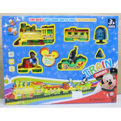 mickey mouse electric train set