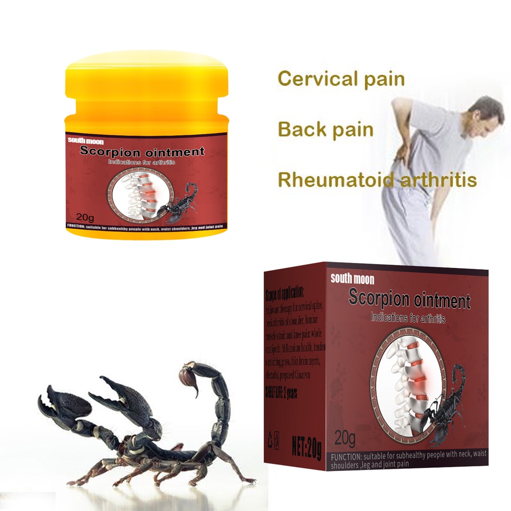 Scorpion Arthritis Hand Wrist Muscle Relax Pain Relief Cream Rheumatic