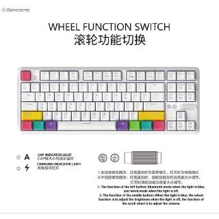 Ajazz K870T Bluetooth Dual Mode Mechanical Gaming Keyboard 87 Keys RGB