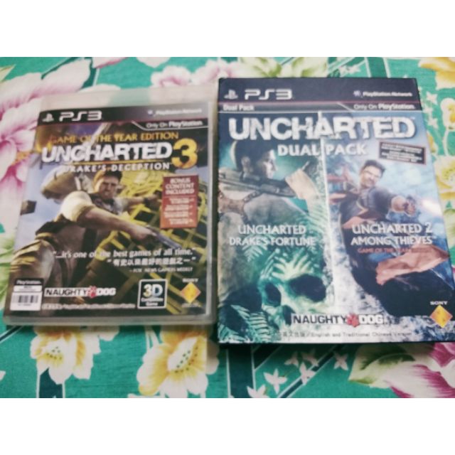 uncharted 1 2 3 ps3