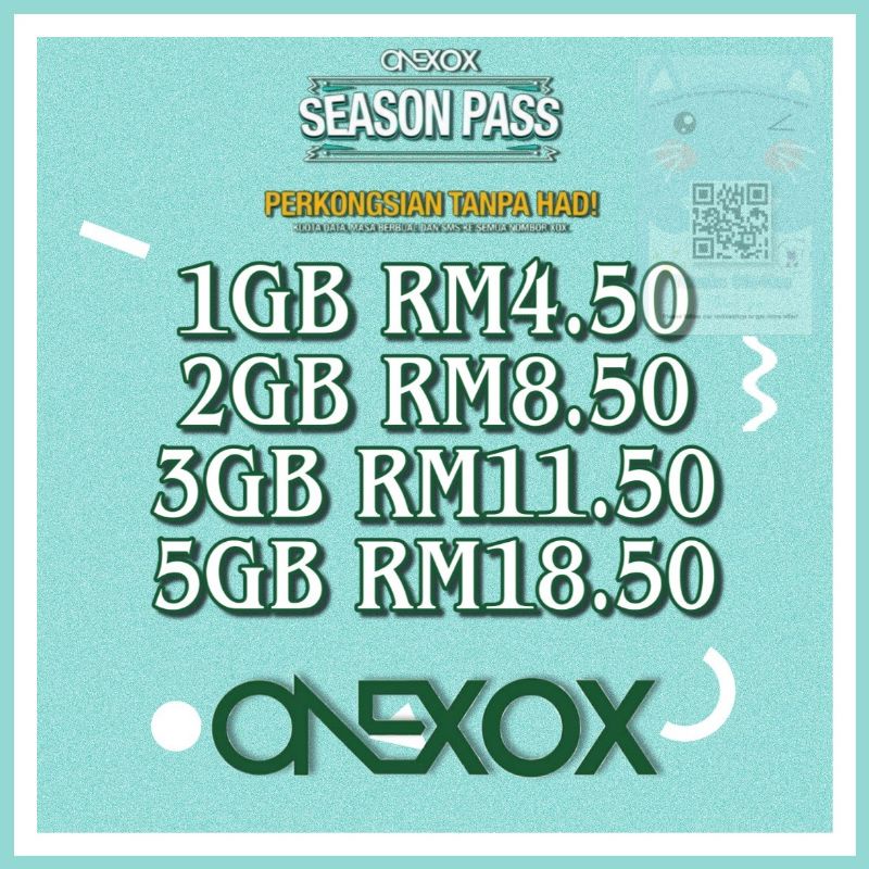 Buy Xox Data Top Up Season Pass Data Seetracker Malaysia