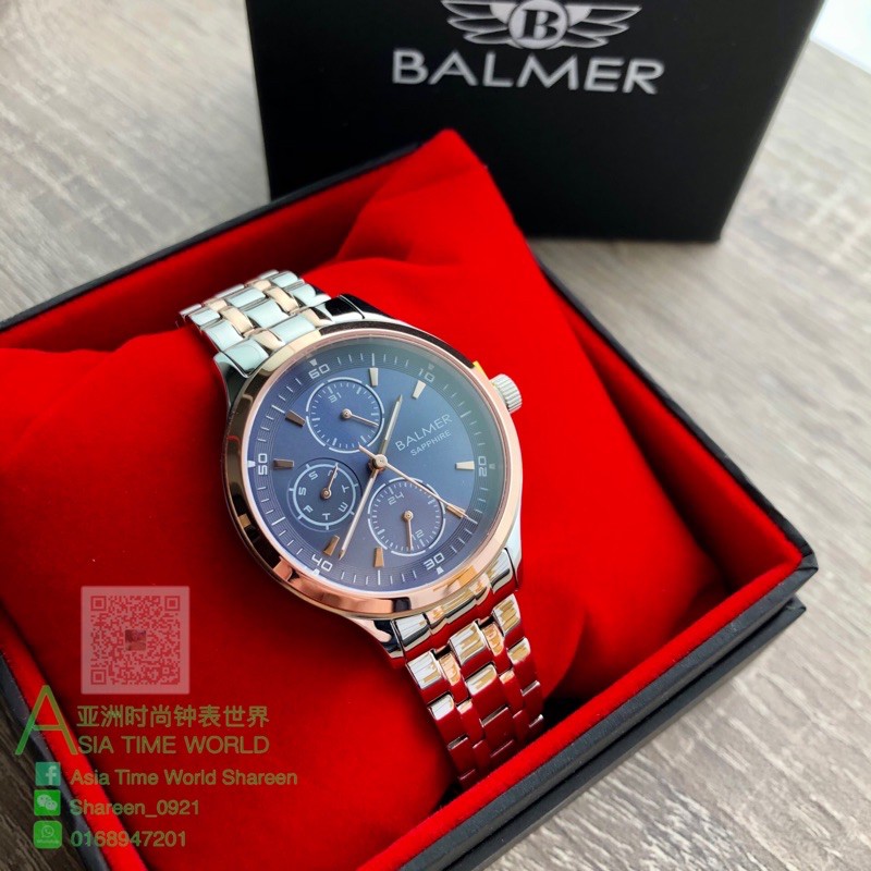 Ready Stock Original Balmer 9190l Stainless Steel Sapphire Glass Water Resistant Elegant Ladies Watch Shopee Malaysia