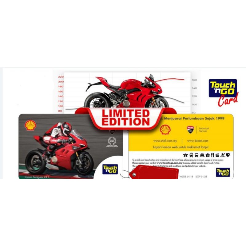 Limited Edition New Tng Kad Touch N Go Shell X Ducati 2021 Shell X Ducati Touch N Go Card