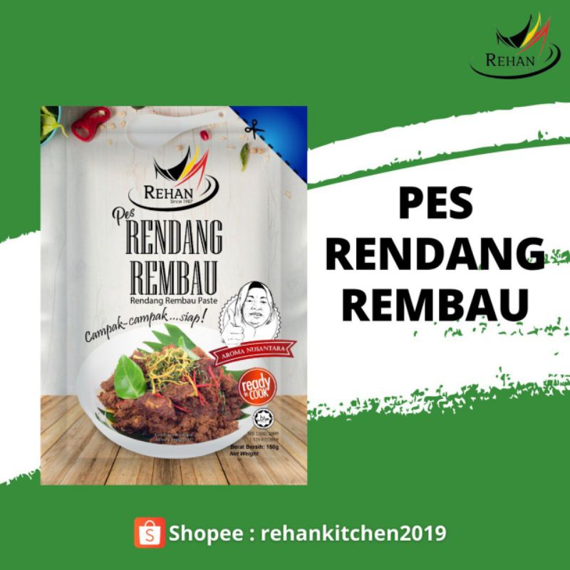 REHAN Pes Rendang Rembau Paste (150g) | Shopee Malaysia
