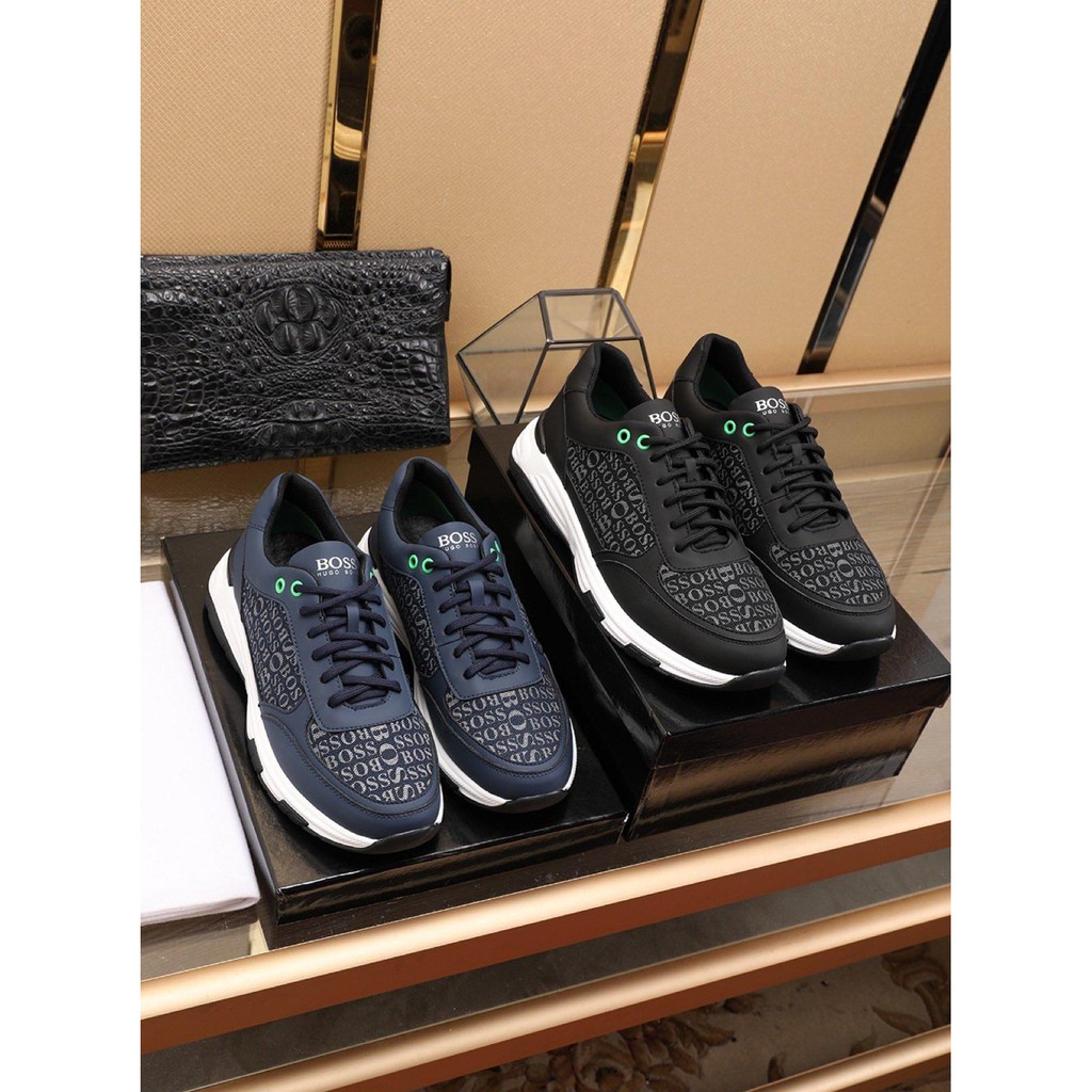 hugo boss mens slip on shoes