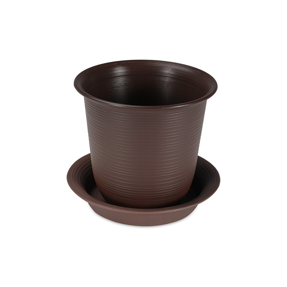 FELTON ROUND FLOWER POT WITH SAUCER PLATE 2459, 2460 SIZE