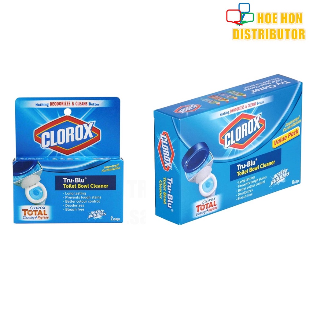 Clorox Tru Blu Trublu Toilet Bowl Cleaner Drop 50g x 2pc or 6pc