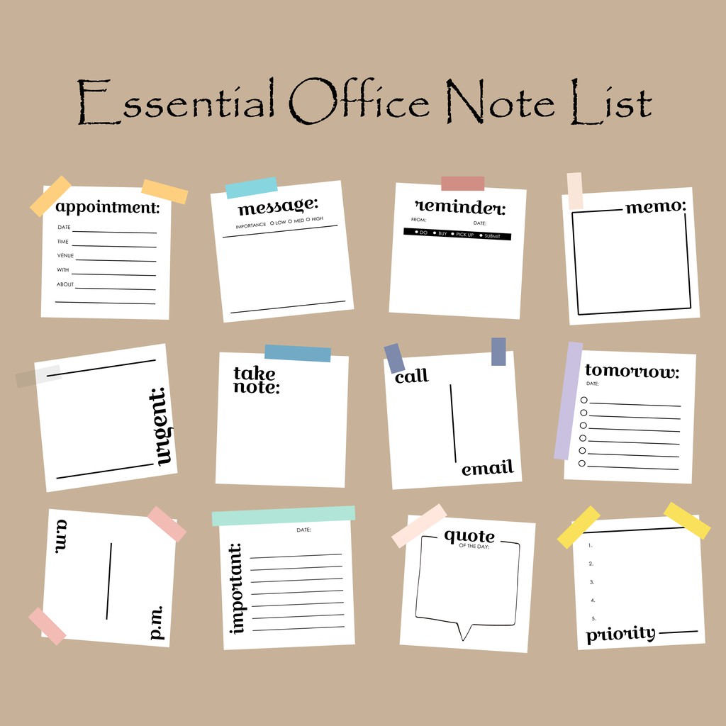 80pcs 80gsm Office Memo / To Do List Memo Pad / Reminder / Note Pad ...