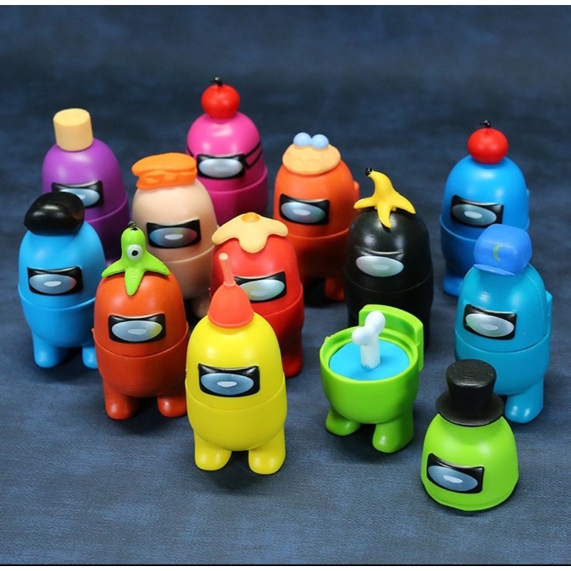 SET 12 PCS AMONG US FIGURE BOOTLEG DOLLS GAME TOYS CARTOON IMPOSTOR ...