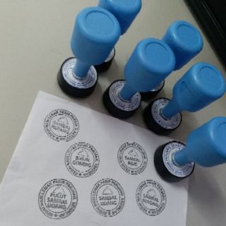 Cop Bulat Rubber Stamp Shopee Malaysia