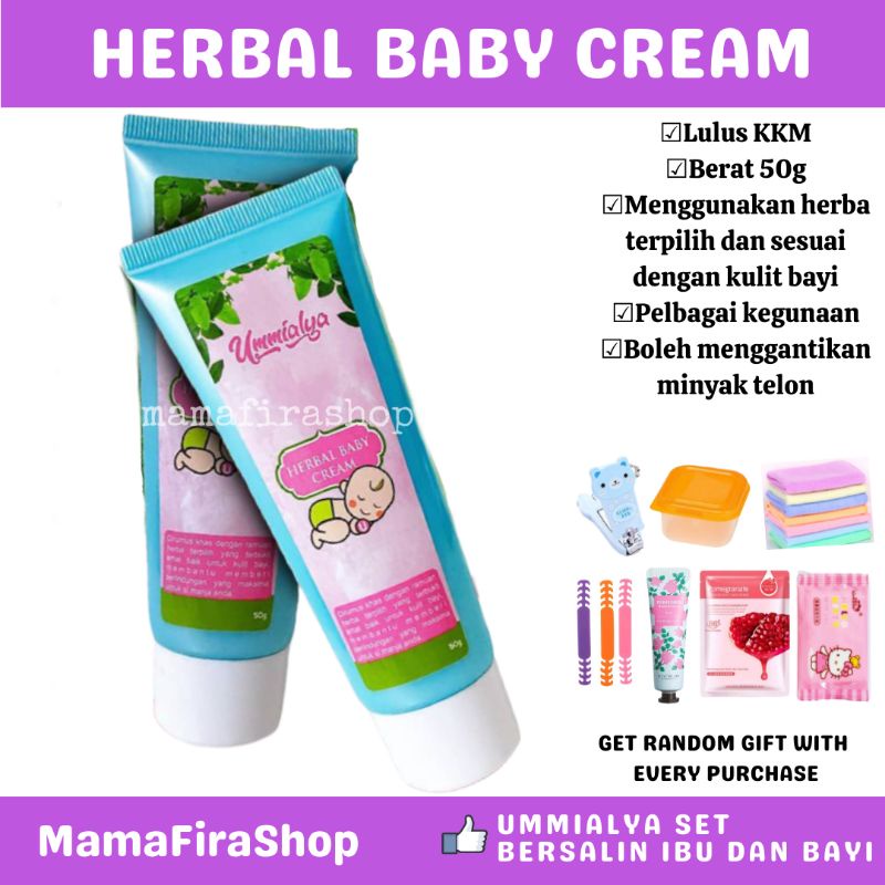 HERBAL BABY CREAM UMMIALYA KKM APPROVED Shopee Malaysia