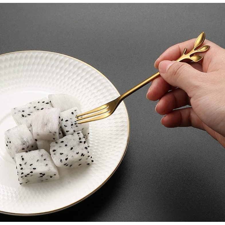 Purpose Have Gold Silver Stainless steel cutlery soup service spoon coffee steak knife fork western tableware Dinner ... - Image 5