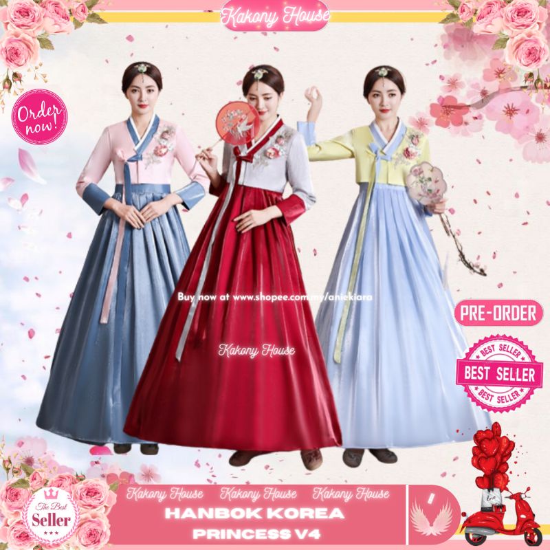 🔥Hanbok Korea Princess V4🔥(NEW ARRIVAL) | Shopee Malaysia