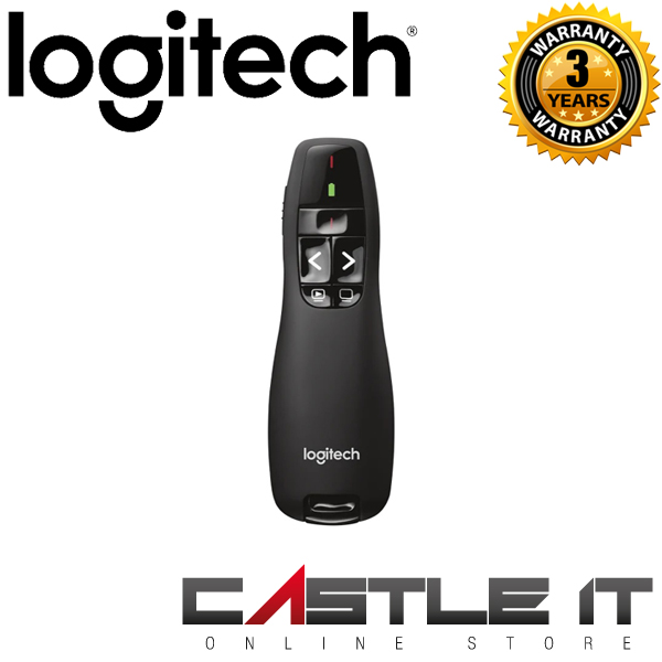 Logitech R400 RED Laser Pointer 2.4GHZ Wireless Presenter (910001361