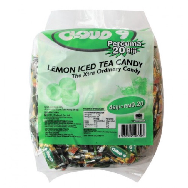 Cloud 9 Lemon Iced Tea Candy (320pcs) | Shopee Malaysia