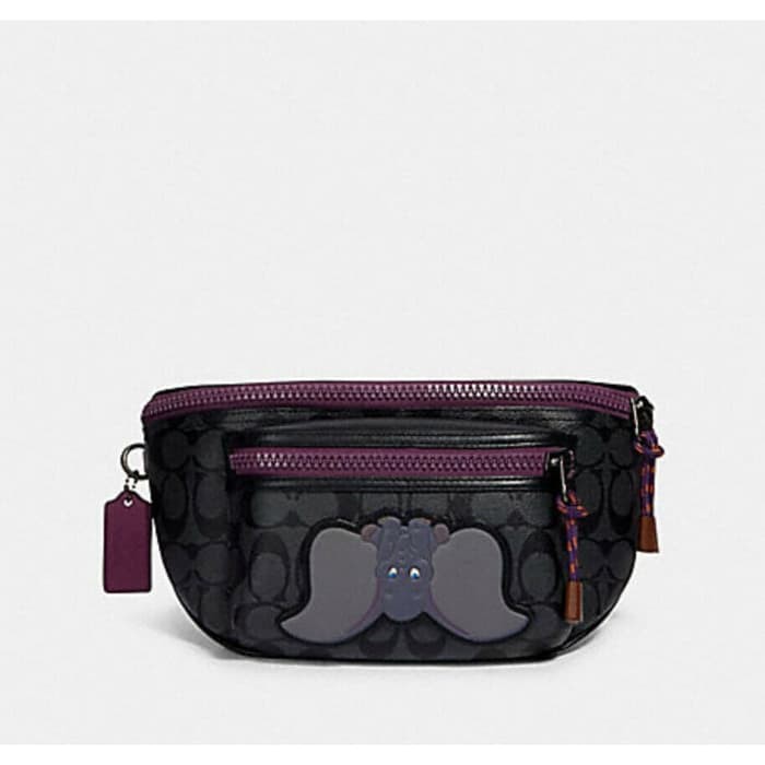 disney x coach signature rivington belt bag with dumbo
