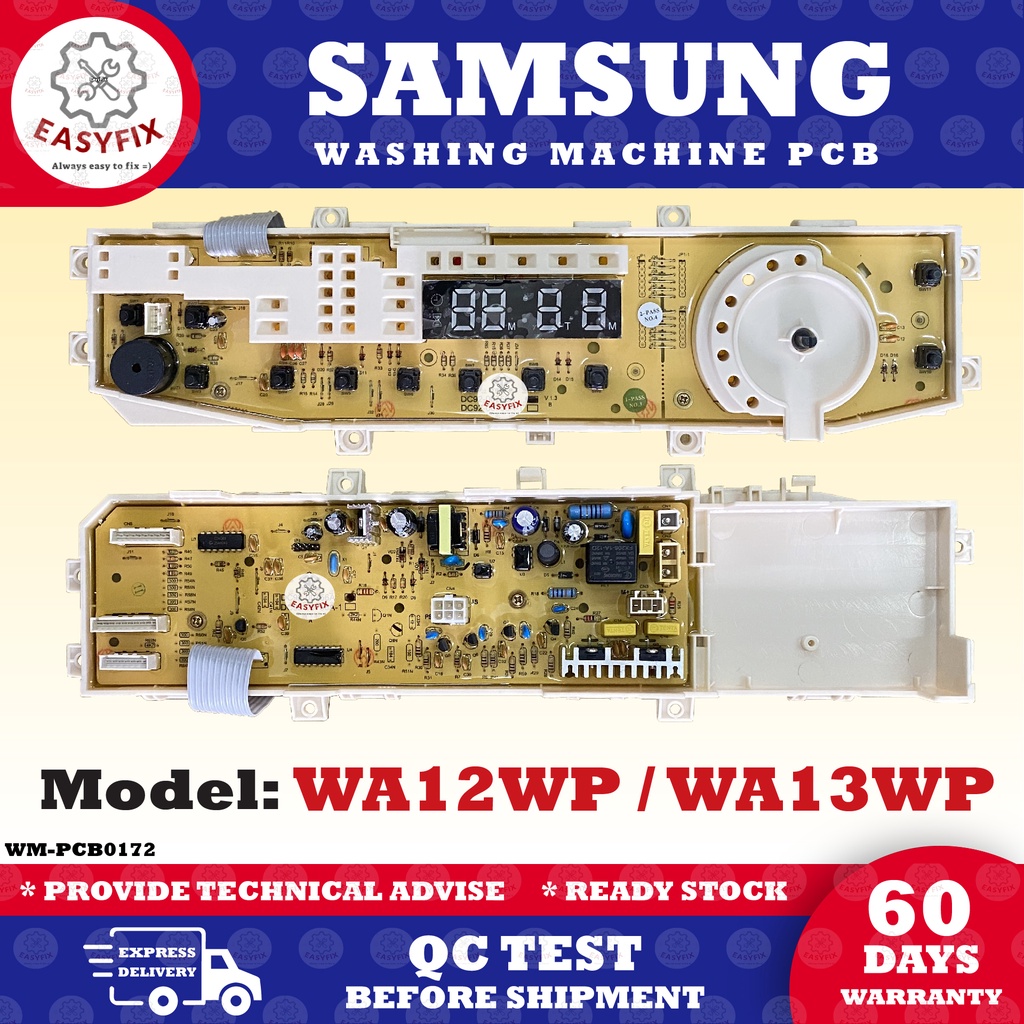 WA12WP / WA13WP SAMSUNG WASHING MACHINE PCB BOARD (CONTROL BOARD ...