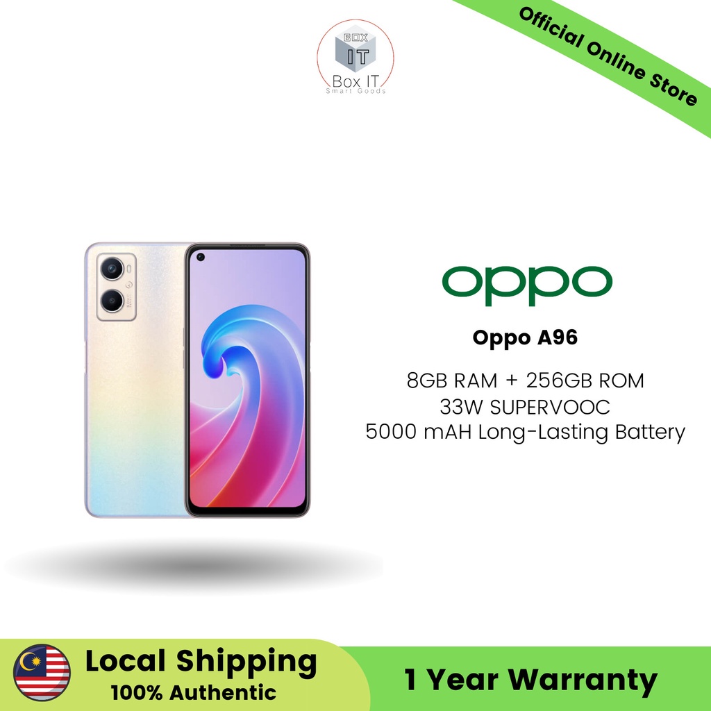 Oppo A96 | 8GB RAM + 256GB ROM | 33W SUPERVOOC | 5000 MAH Long-Lasting ...