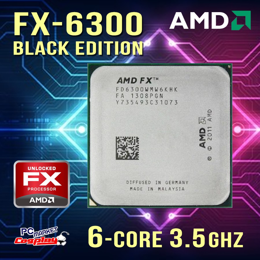 Amd Fx 6300 6 Core Black Edition Am3 Processor Refurbished Shopee Malaysia