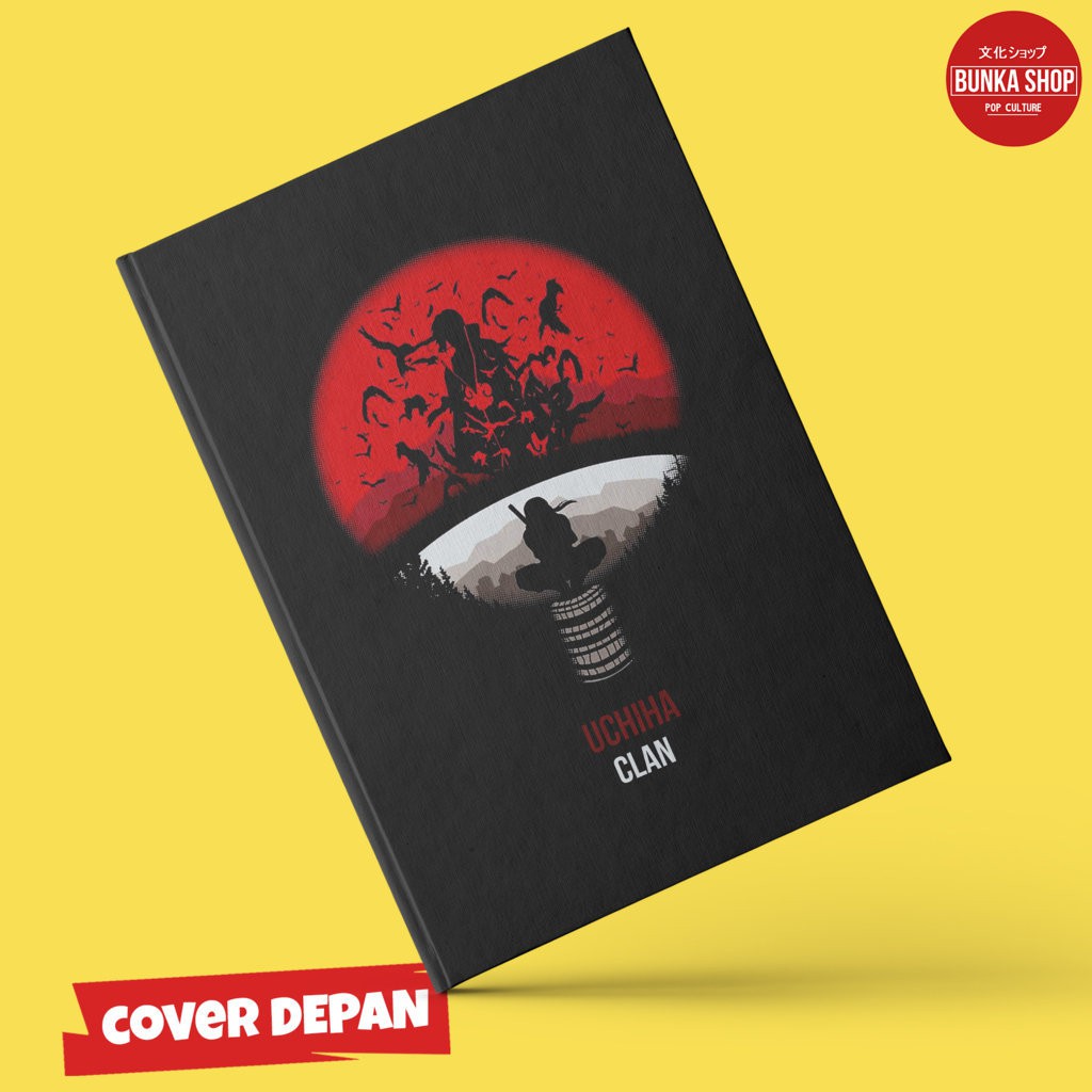 Note Book Hardcover Anime Naruto Uchiha Clan Size A5 Notebook Note Agenda Planner Journal Notebook Gift Couple