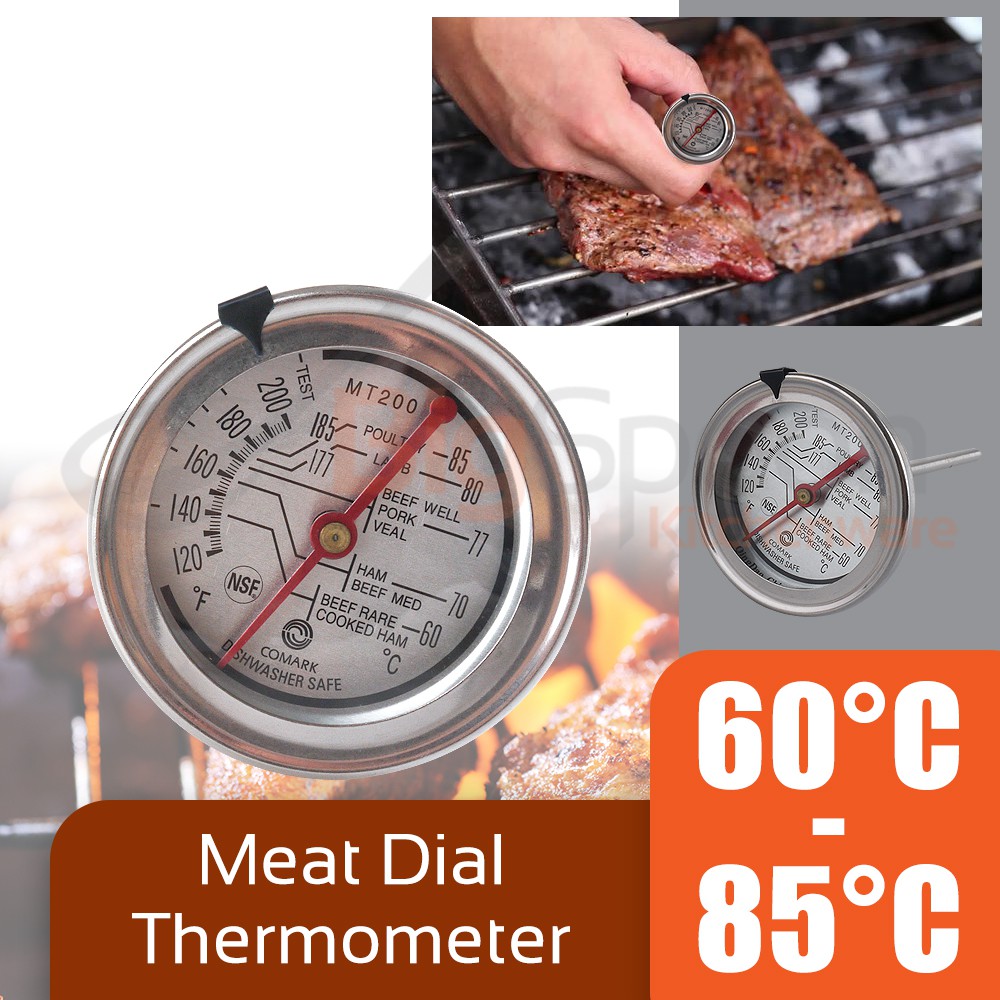Meat Dial Thermometer 60C-85C 120F-200F NSF Listed [MT200]