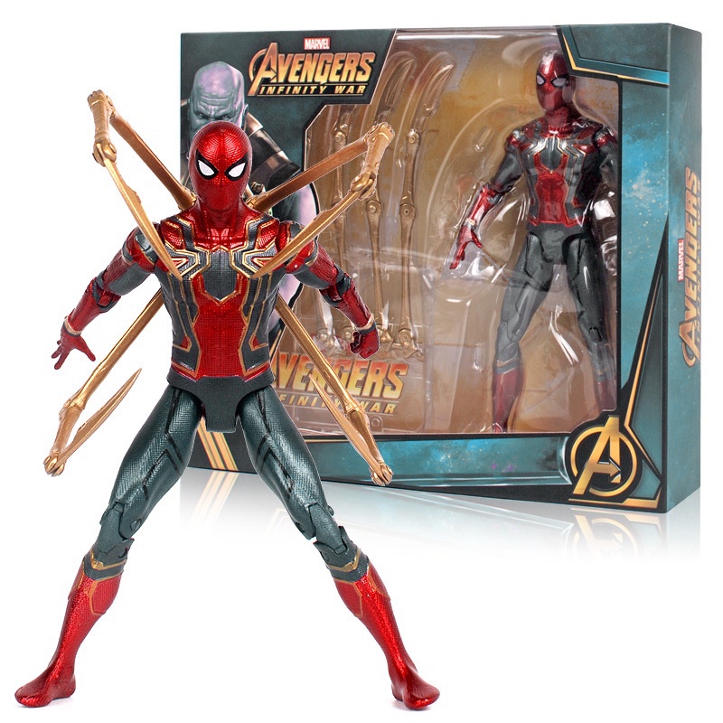 Marvel Spider Man Iron Spiderman Avengers Infinity War 7'' Action Figure  Toy | Shopee Malaysia