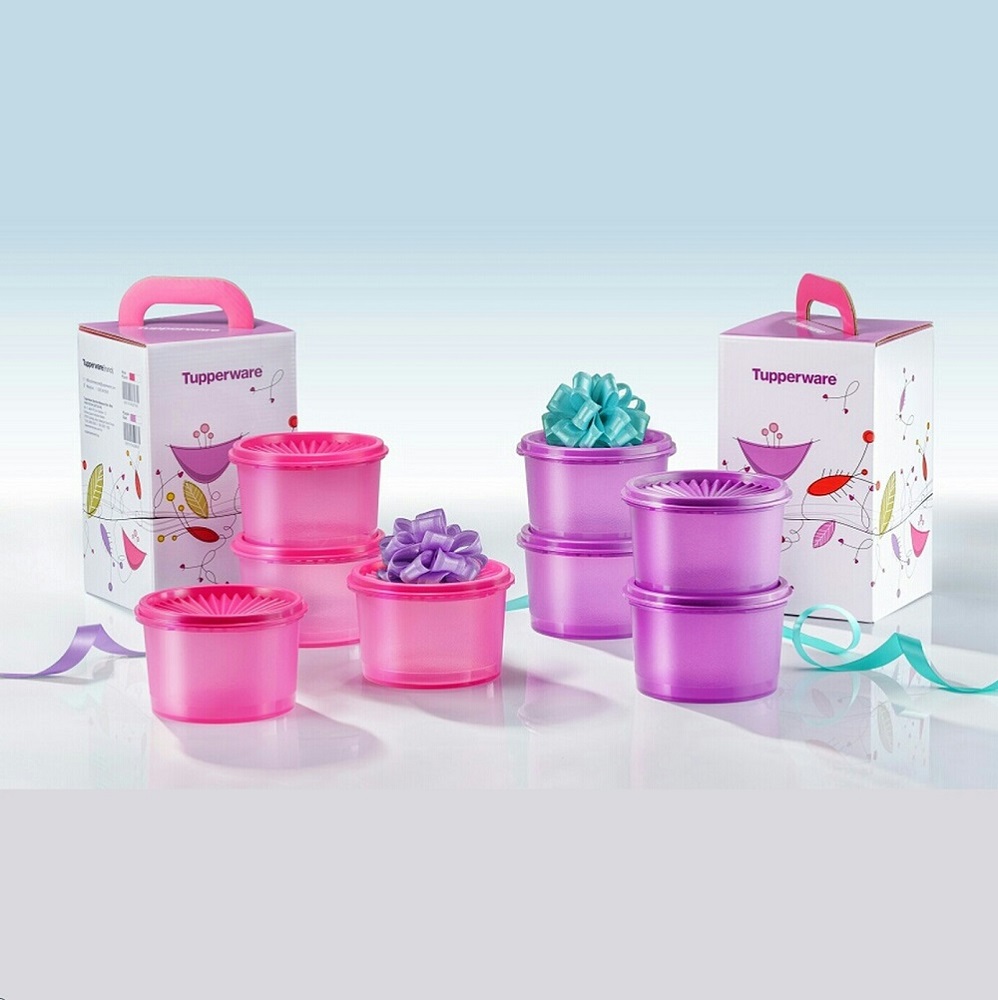 Tupperware Mini Deco Canister (4) 600ml