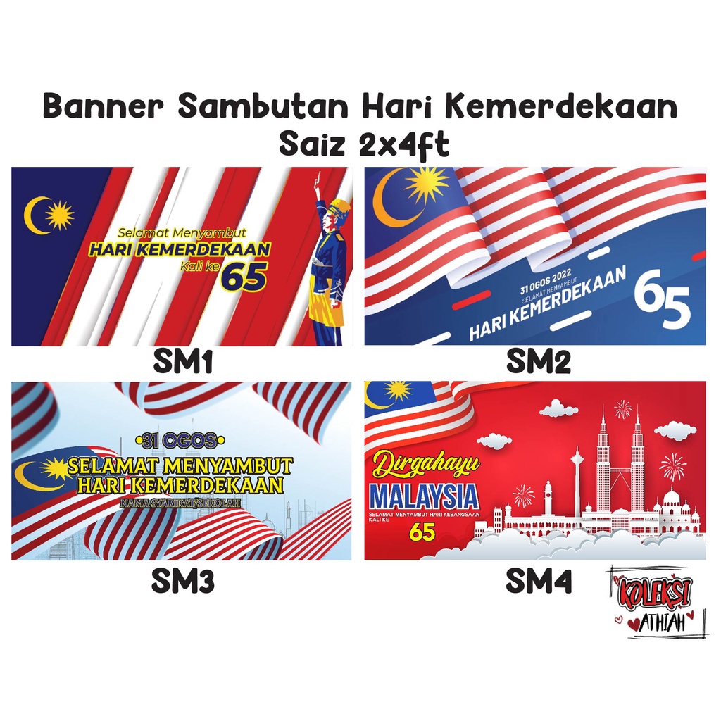 Banner Selamat Menyambut Hari Kemerdekaan / Banner Merdeka | Shopee ...