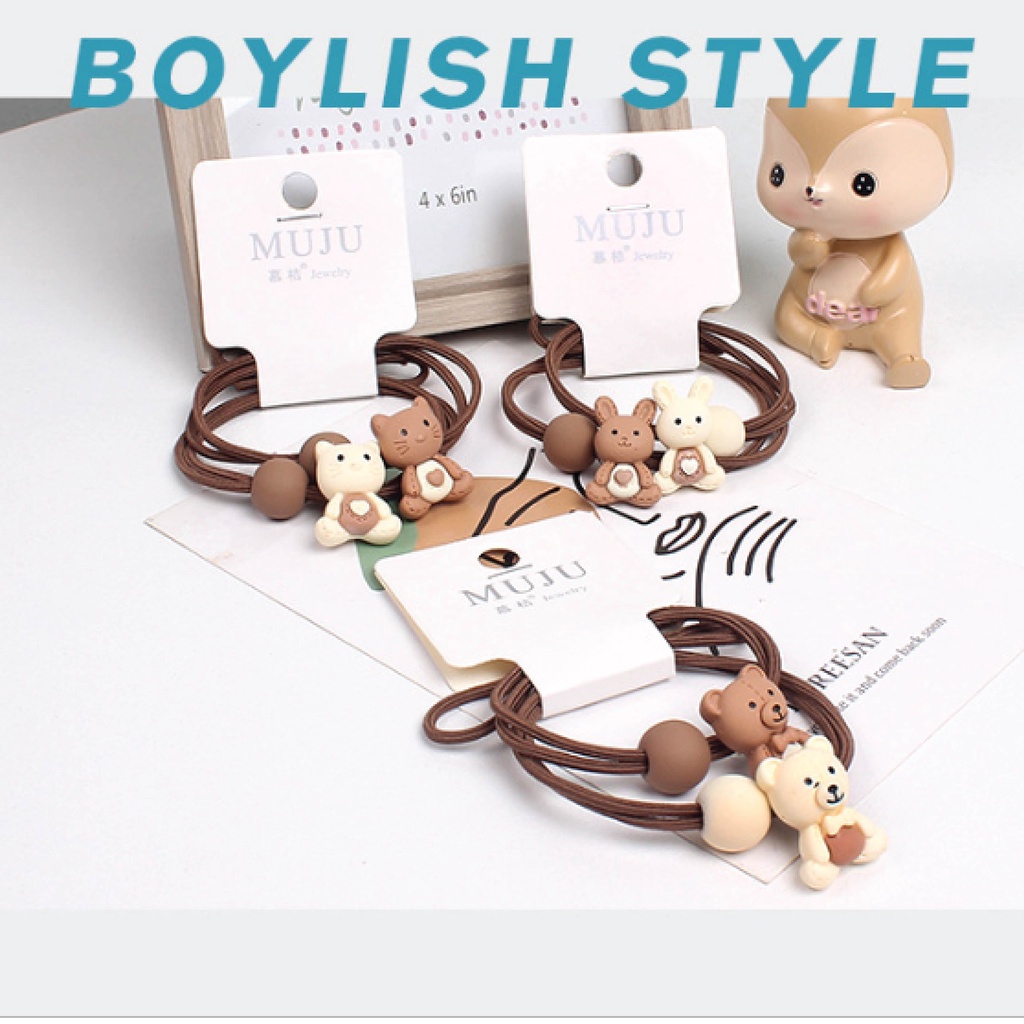 Head Rope Cute Cartoon Animal Rubber Band Hair Ties Hair Bands Hair  Accessories 发圈 | Shopee Malaysia