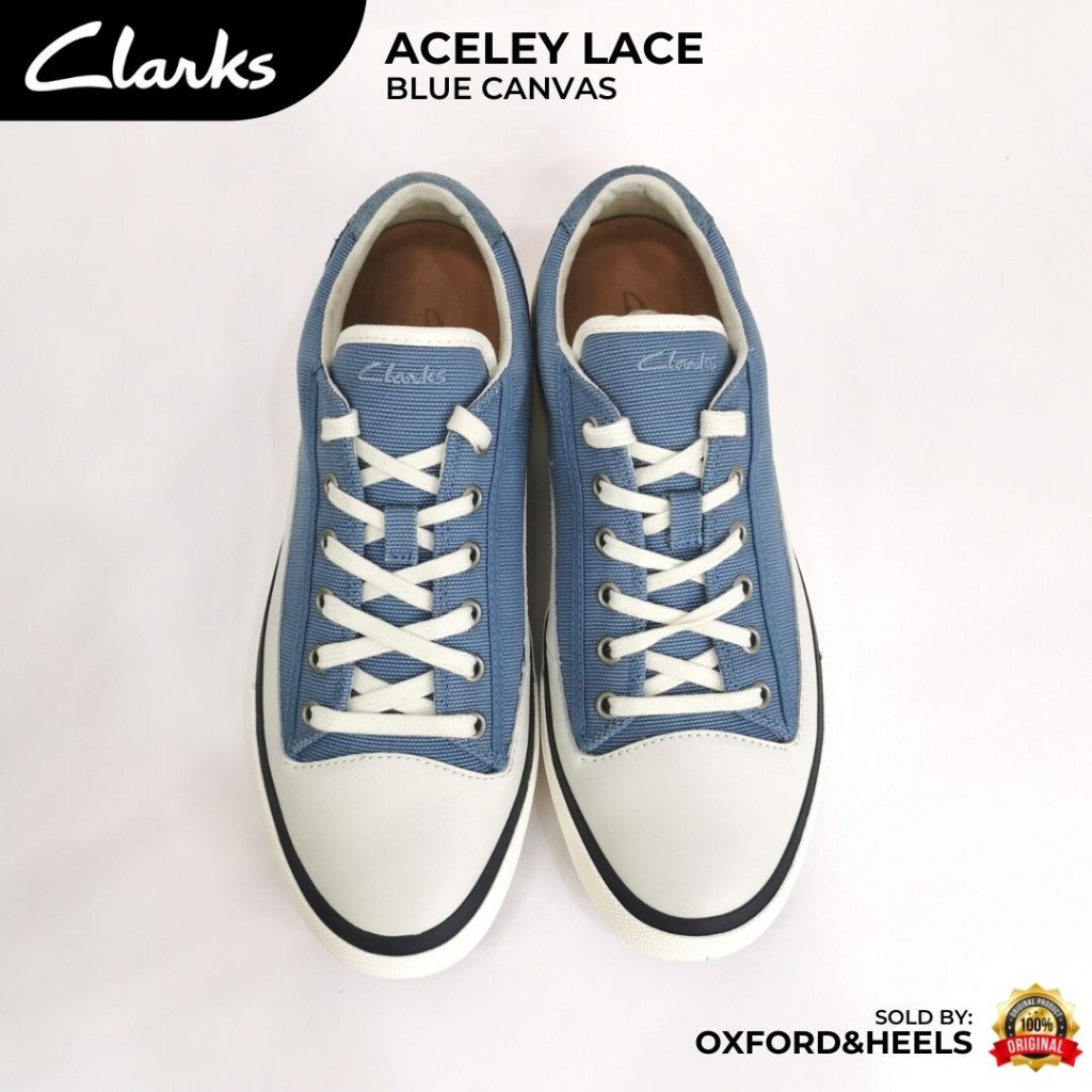 clarks aceley lace blue