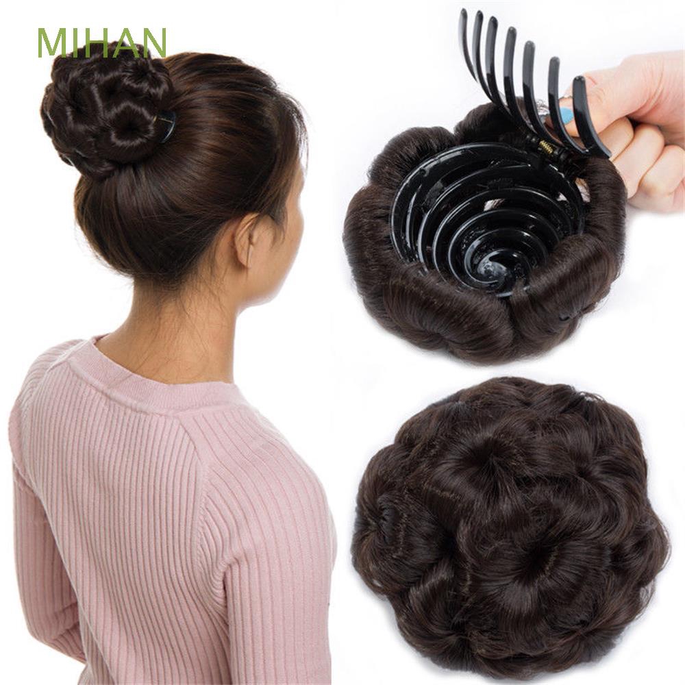 Woman Hairpiece Accessories Easy Clip In Plastic Comb Wave Curly