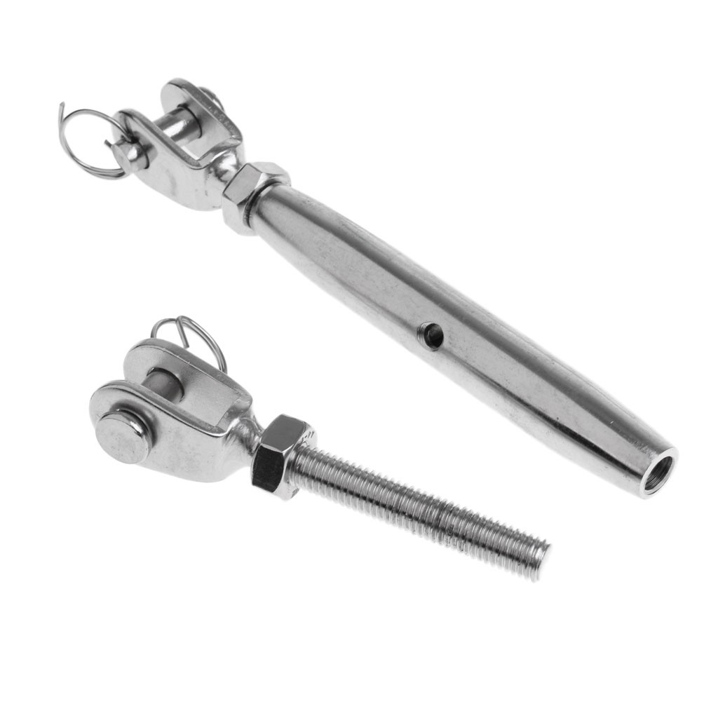 M12 Marine 304 Stainless Steel Closed Body Jaw Turnbuckle Rigging Screw