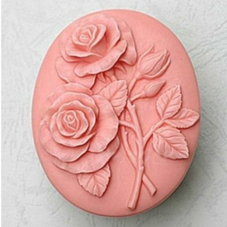 Silicone Molds Rose Flowers Shape Craft Art Silicone Soap Mold Love Rose Craft Molds DIY Handmade Soap Molds Soap Making Supplies by JYEOUX 