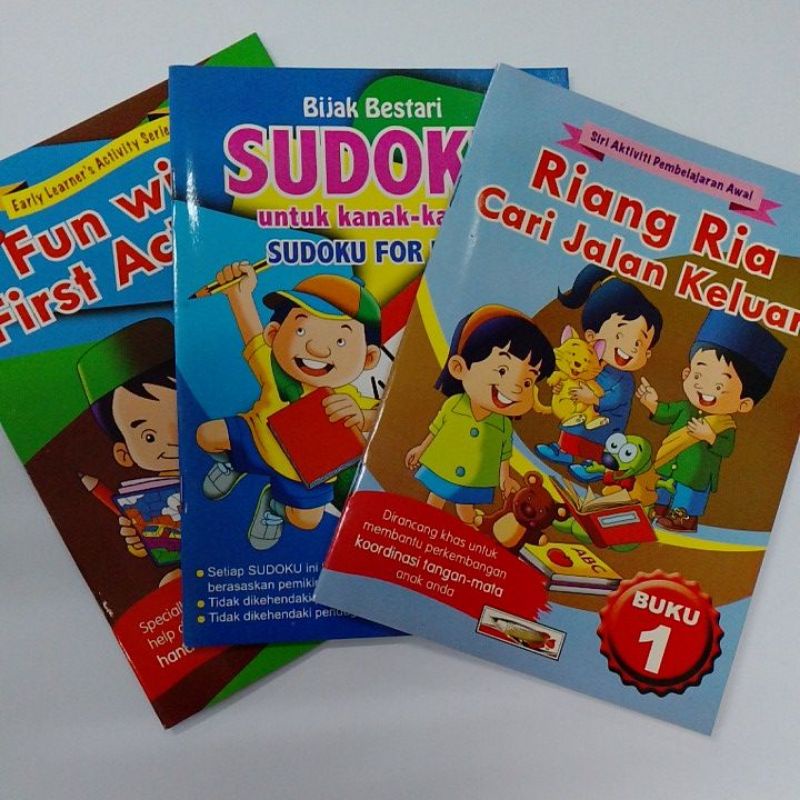 Buku Sudoku book Activity book untuk kanak kanak Riang Ria Cari Jalan ...