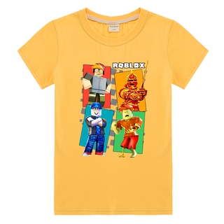 New Babybayi Roblox Children T Shirt Boys Short Sleeve Tops Kids Cotton Tees Clothes Girls T Shirts Shopee Malaysia - aesthetic yellow outfits roblox boy