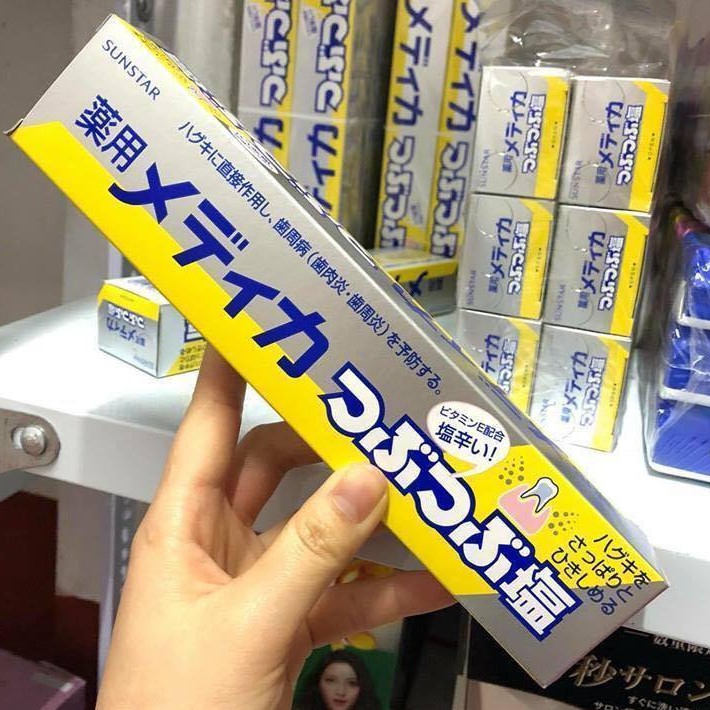 Sunstar 170GR Salt Crystal Toothpaste Japan Reduce gingivitis, Foot