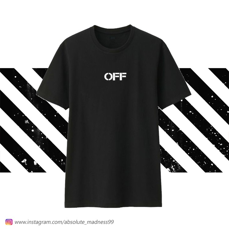 off white t shirt black