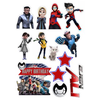 (CUSTOME MADE) Ejen Ali Cake Topper A4 size Shopee Malaysia