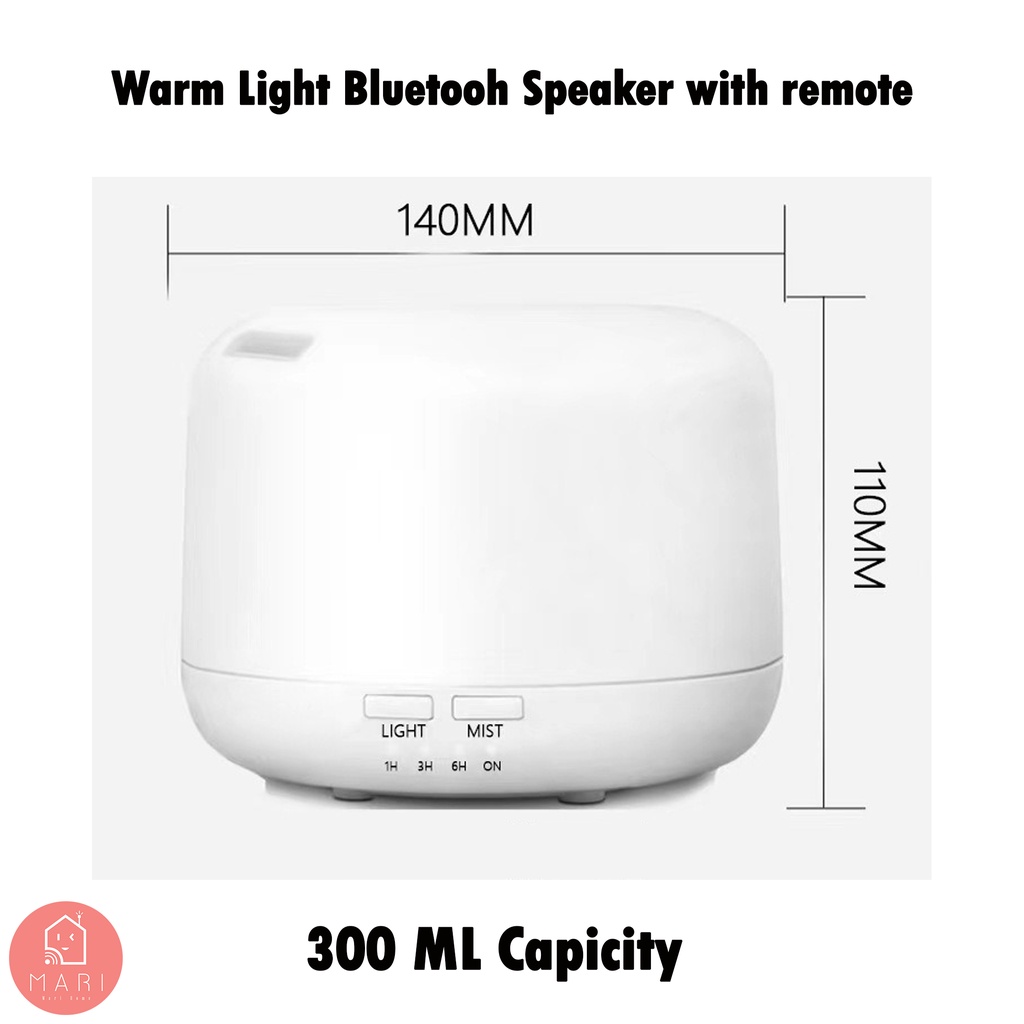 MARIHOME Music Air Diffuser with BLUETOOH SPEAKER And Remote Heavy Fog Air Humidifier Purifier Diffuser Aroma