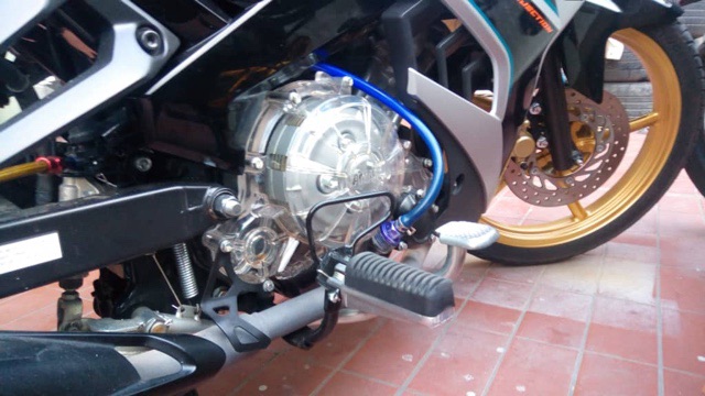 transparent engine cover motorcycle