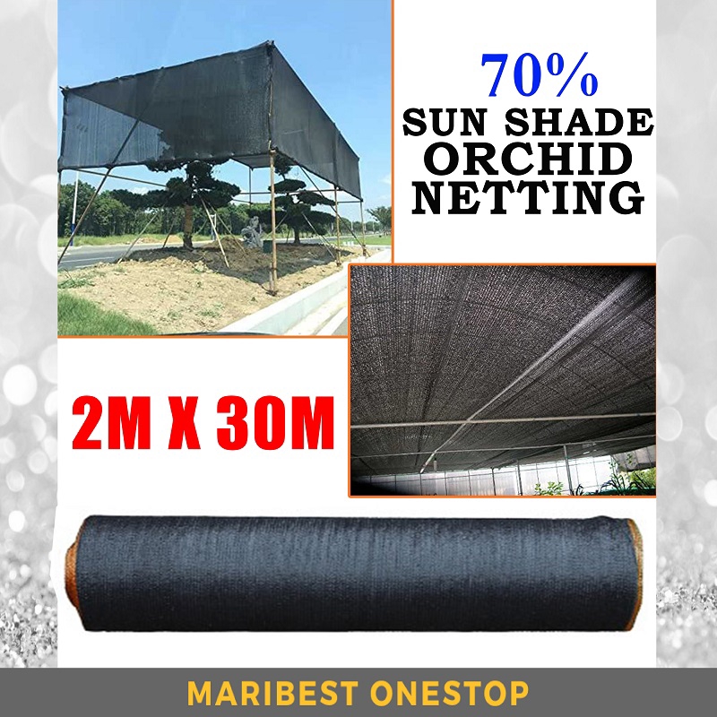 70 2M X 30M Orchid Netting Sunshade Netting Garden Mesh Sunblock Cover