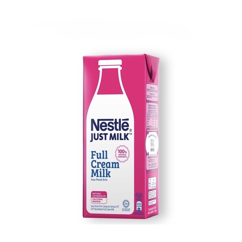 Nestle Just Milk Full Cream Milk - 200ML | Shopee Malaysia