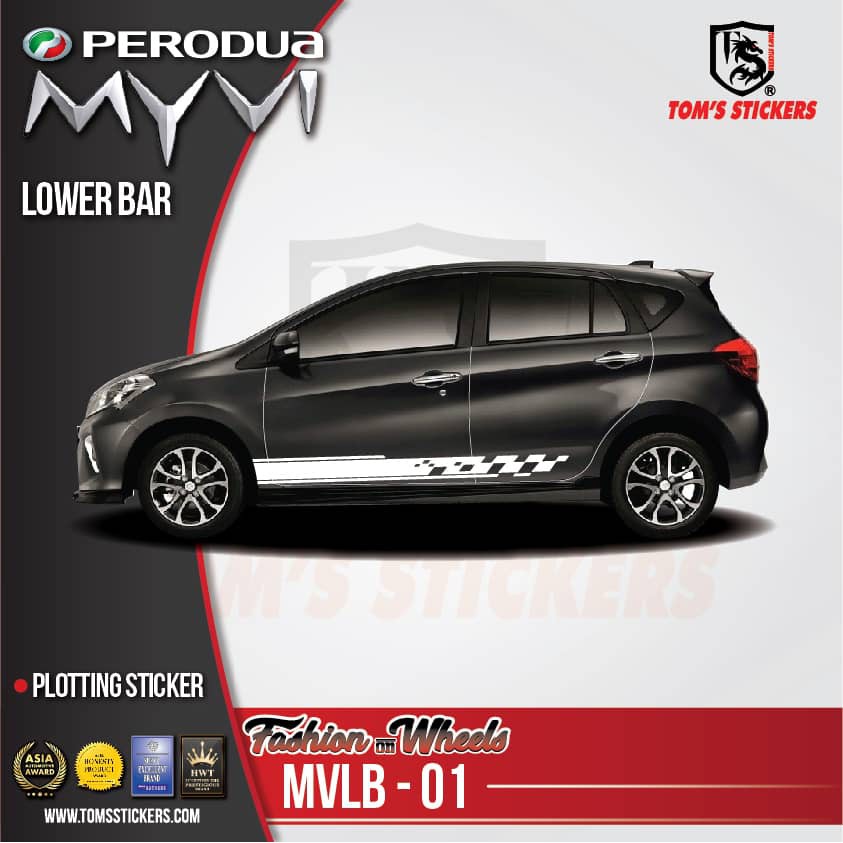 [PERODUA MYVI] Lower Bar Sticker by Tom's Stickers | Shopee Malaysia