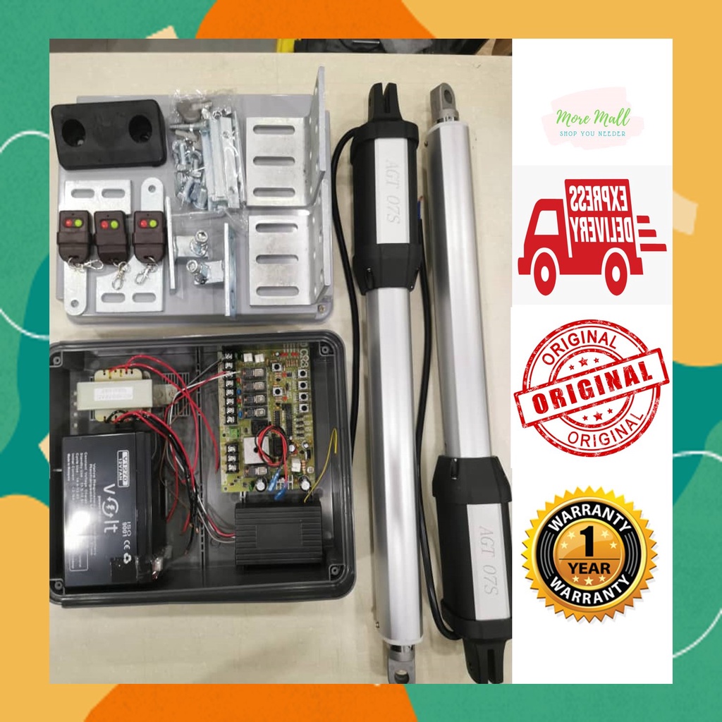 READY STOCK SWING GATE OR FOLDING GATE ARM AUTO GATE SYSTEM AGT 07S