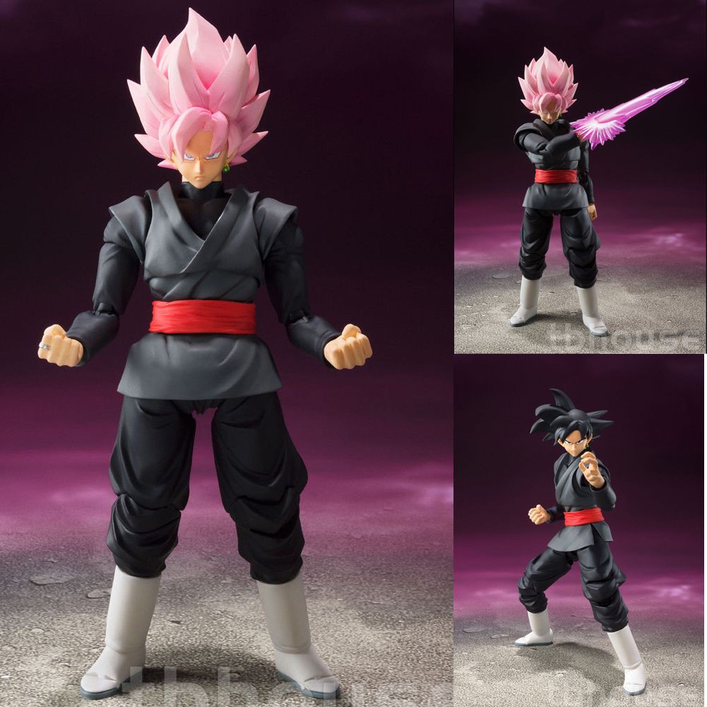 Collectibles Animation Art & Characters Dragonball Z  Goku  Gokou Black Rose Super Saiyan Action Figure 6'' 