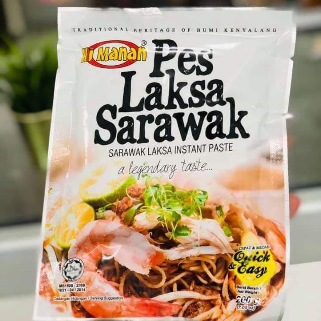 Sale Pes Laksa Sarawak Haji Manan 200gm 500gm Shopee Malaysia